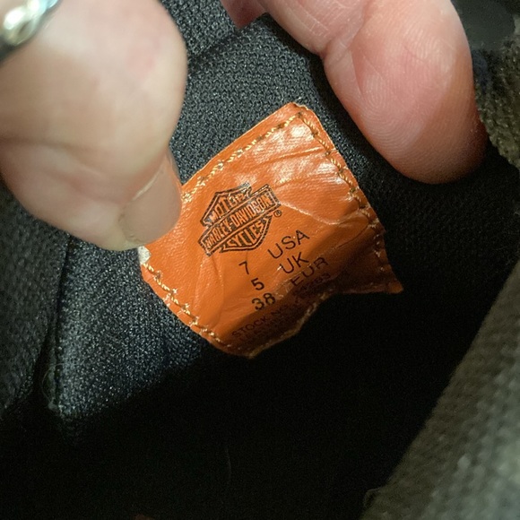 Genuine Harley Davidson ride Moto boots size 7 US - Picture 10 of 11